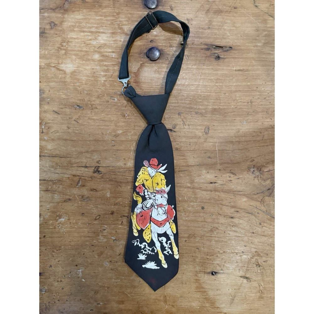 Vintage Children's Tie Cowboy‎  Happy Trails Western 1950s